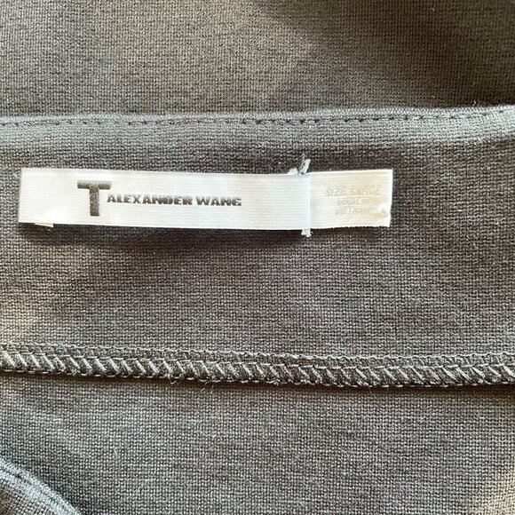Alexander Wang Black Pencil Skirt Size Large Knee‎ Length Minimalist Work Career - Picture 6 of 7